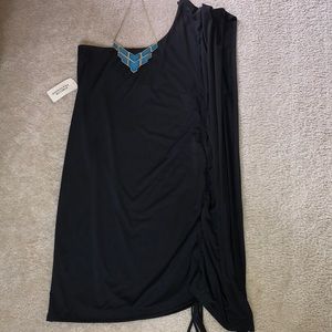NWT - Forever 21 Black one shoulder dress